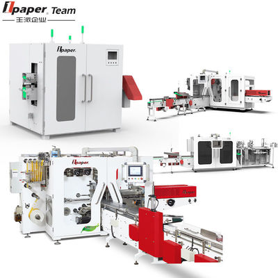quality Used Logsaw Tissue Machine with Air Supply 0.5-0.8Mpa and Packing Speed 128bags/minute factory